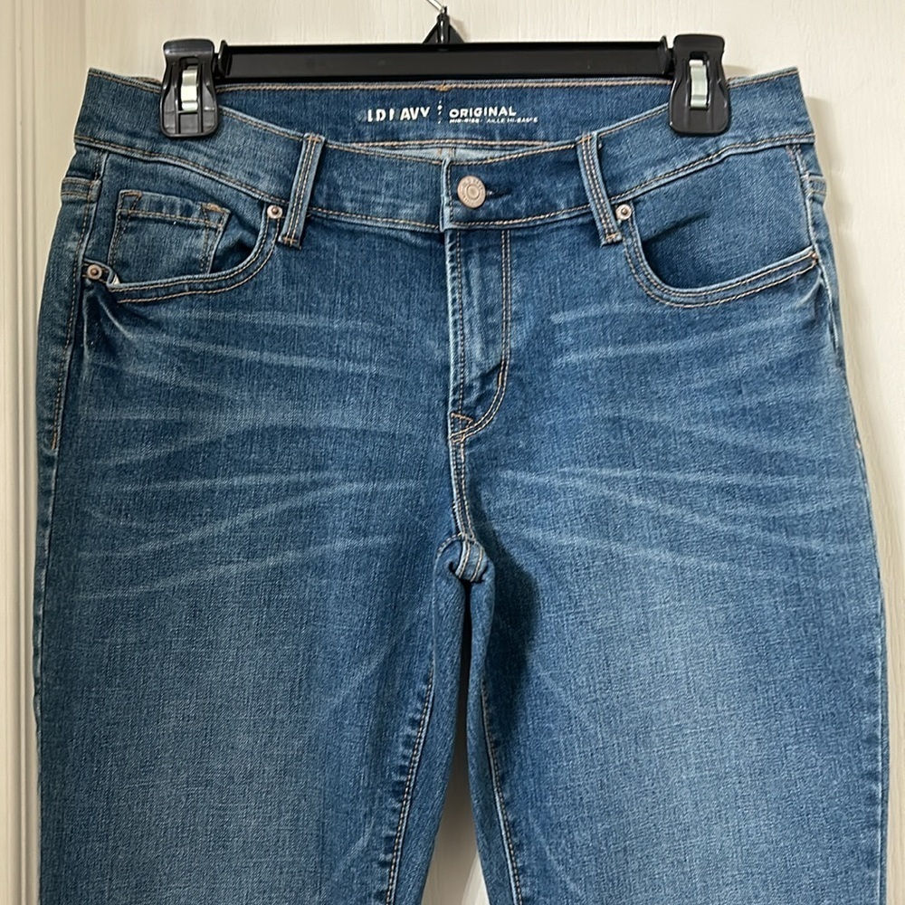 Old Navy Original Mid Rise Straight Leg Jean Sz 4 Short - Picture 4 of 12